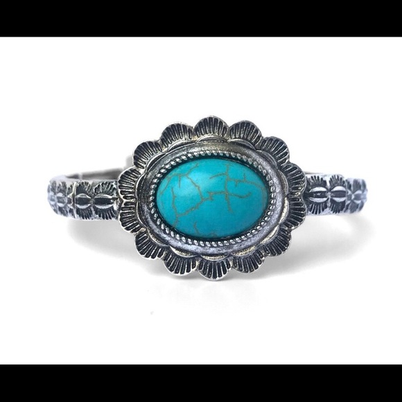 Turquoise western women’s cute summer fall stretchy bracelet - Picture 3 of 6